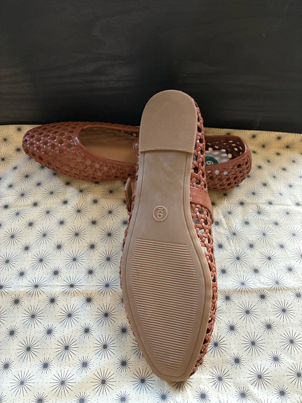 Universal Thread Woven Mary Jane Flats in Chestnut Brown - Picture 5 of 5